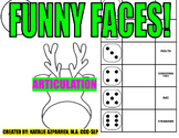 Funny Faces Reindeer Christmas Speech Therapy Activity Art