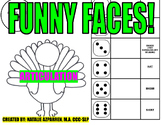 Funny Faces Turkey Thanksgiving Speech Therapy Activity Ar
