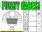 Funny Faces Turkey Thanksgiving Speech Therapy EXPRESSIVE 