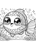 Funny Fish coloring Book For Kids|57 Fish coloring Pages For Kids