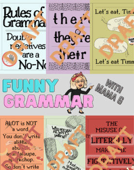 Preview of Funny Grammar Posters