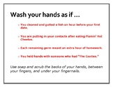Hand washing Poster for High School Students