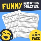 Funny Handwriting Practice | Simple Sentences, Daily Handw