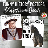 Funny History Posters: World History Classroom Decor