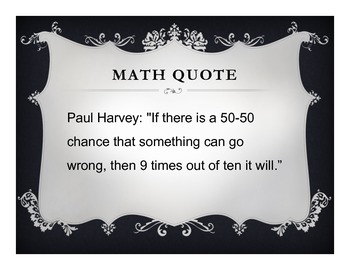 Math Posters: Funny Math Quotes (15 Posters) by A R Mathematics | TPT