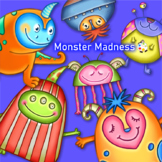 Funny Monster Madness ClipArt Set 1