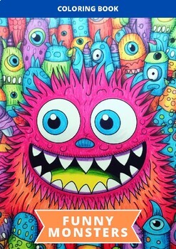 Preview of Funny Monsters - Coloring Book