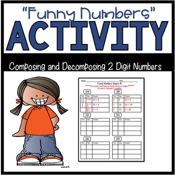 Funny Number Activity Pages Composing and Decomposing Tens and Ones