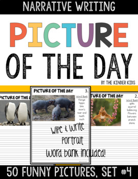 Preview of Funny Animal Themed Picture Prompts for Narrative Writing - Set 4