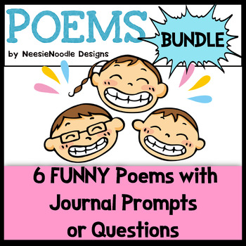 Funny Poems Bundle for Teaching Poetry, Fluency, and More with Questions