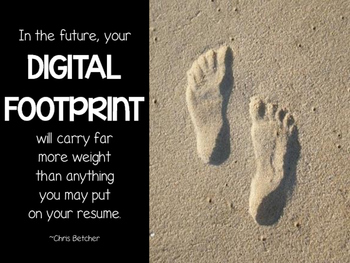 digital footprint poster