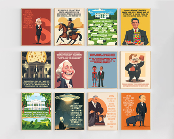 Preview of Funny President Bulletin Board Posters | Fun Facts of the Presidents Poster Set