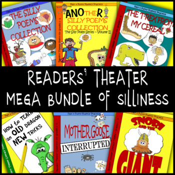 Preview of Funny Bundle Readers Theater Scripts, Poems & Activities: 3rd 4th 5th 6th Grades