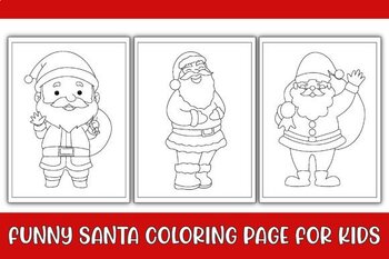 santa jokes coloring page printable