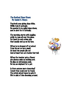 Funny School Poems by IzzyBBooks | TPT