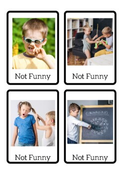 Preview of Funny and Not Funny Flash Cards