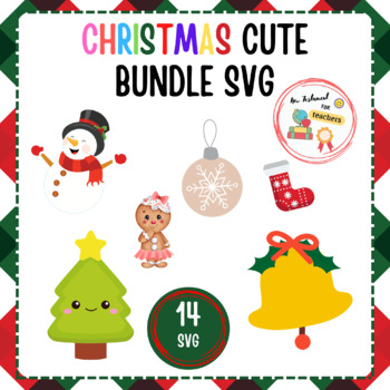 Preview of Funny and cut Christmas SVG Bundle Design For Xmas 2023