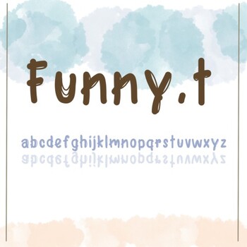 Preview of Funny.t Font