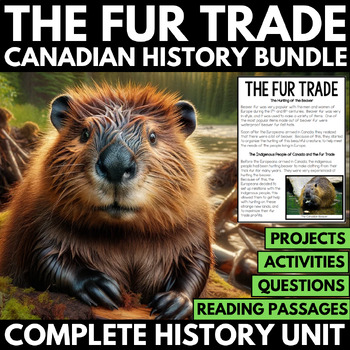 Preview of Fur Trade Canada - Design Hudson's Bay Company Fort - Canadian History Beaver