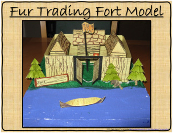 Preview of Fur Trading Fort 3-D Printable Model Template