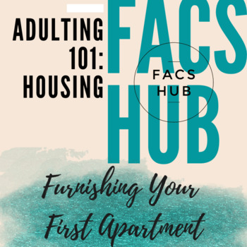 Preview of Adulting 101: Housing: Furnishing Your First Apartment Activity (PDF & EASEL)