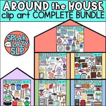 Preview of Furniture & Around The House Clip Art BUNDLE • SpeakEazySLP