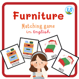 Furniture - Household - Matching game in English - Memory Game