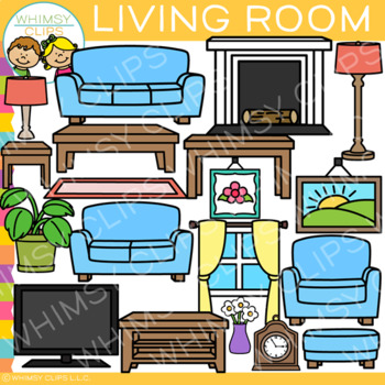 Preview of Furniture for the Living Room Clip Art