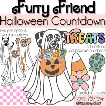 Preview of Furry Friend Treats // Rainbow & Glitter Halloween Countdown