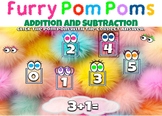 Furry Pom Poms Addition and Subtraction