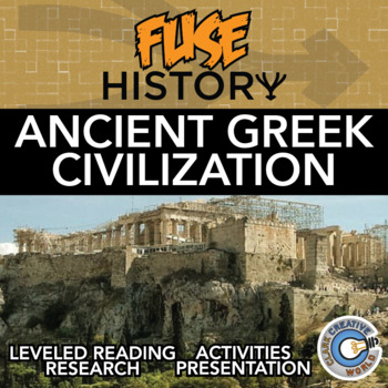 Preview of Ancient Greek Civilization - Fuse History - Reading, Activities & Digital INB