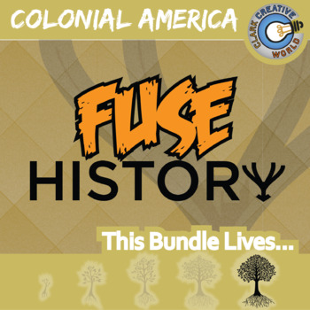 Preview of Fuse History | COLONIAL AMERICAN HISTORY | Reading, Slides & Digital INB