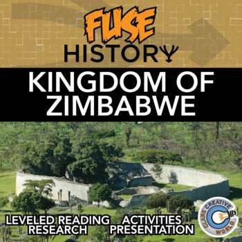 Preview of Kingdom of Zimbabwe - Fuse History - Leveled Reading, Activities & Digital INB