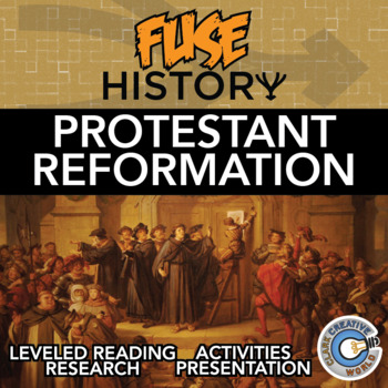 Preview of Protestant Reformation - Fuse History - Reading, Activities & Digital INB