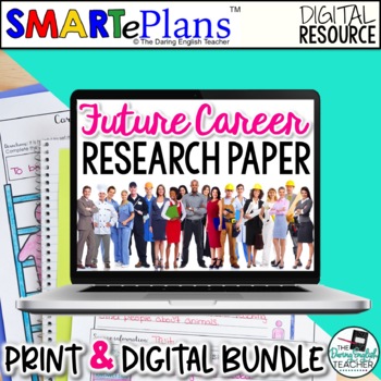 Preview of Future Career Research Paper (Digital + Print Bundle)