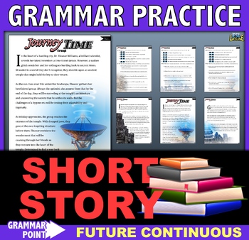 Preview of Short Story Reading Comprehension with Future Tense Grammar Practice for ESL