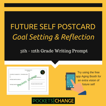 Preview of Future Self Goal Setting & Reflection Postcards