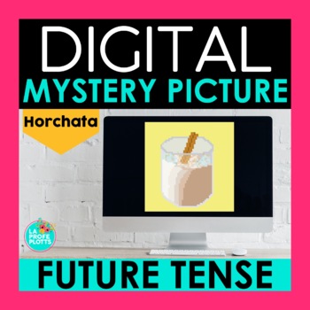 Preview of Future Tense Digital Mystery Picture | Spanish Pixel Art