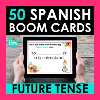 Preview of Future Tense Spanish BOOM CARDS | Digital Task Cards