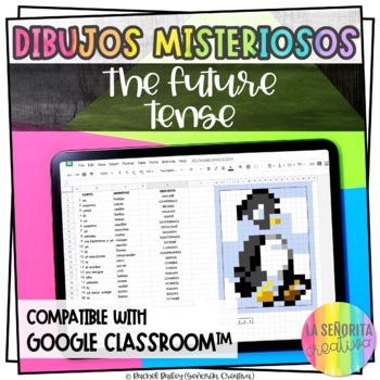 Preview of Future Tense Verb Mystery Images | Use with Google Apps | el Futuro