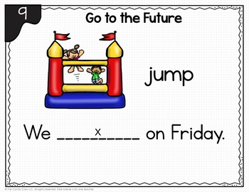 future tense verbs activities 1st grade google classroom distance learning