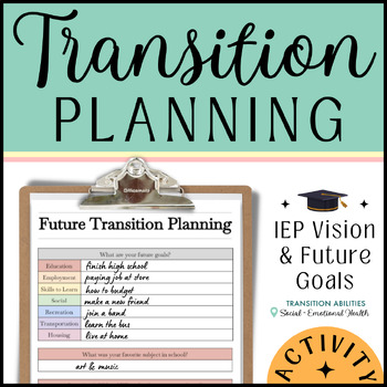 Preview of Future Transition Planning | SPED & Autism | Student Led IEP Goals & Vision Prep