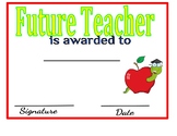 Future teacher Certificate: Personality Awards
