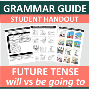 Preview of Future tense (will vs be going to) - Grammar Guide - EFL ESL English - Activity