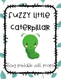 Fuzzy Little Caterpillar Poem with props
