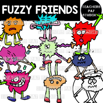 Preview of Fuzzy Monster Friend Clipart