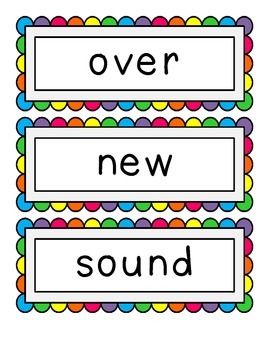 Preview of Fry's Second 100 Sight Word - Word Wall