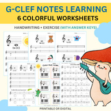 G-Clef Notes Learning (Answer keys included)