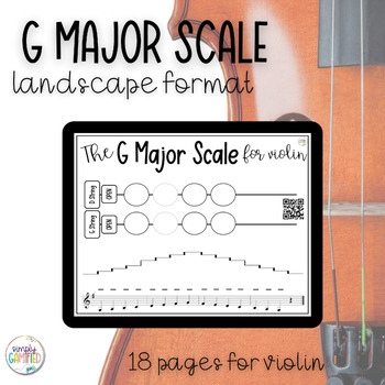 Double Bass Major Scale Sheet - two octave scales by Jennifer Pappal