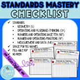 G, NBT, NF, MD, and OA Standards Mastery Checklist ***Now 